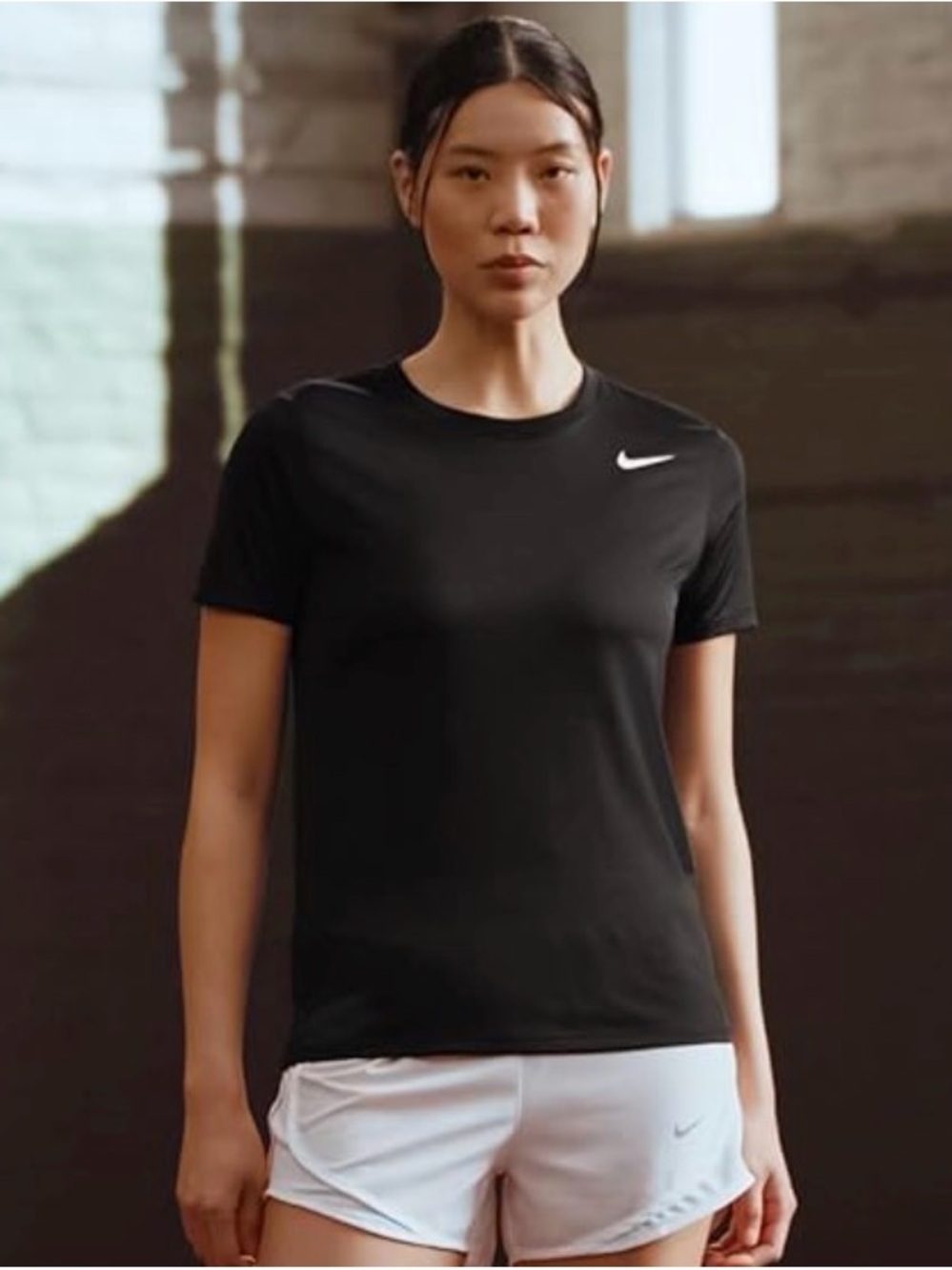 Nike Women's Black Dri-FIT Crew Neck Tee